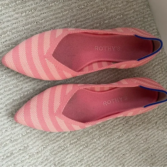 Rothy's Pink Striped Flats - Picture 2 of 4
